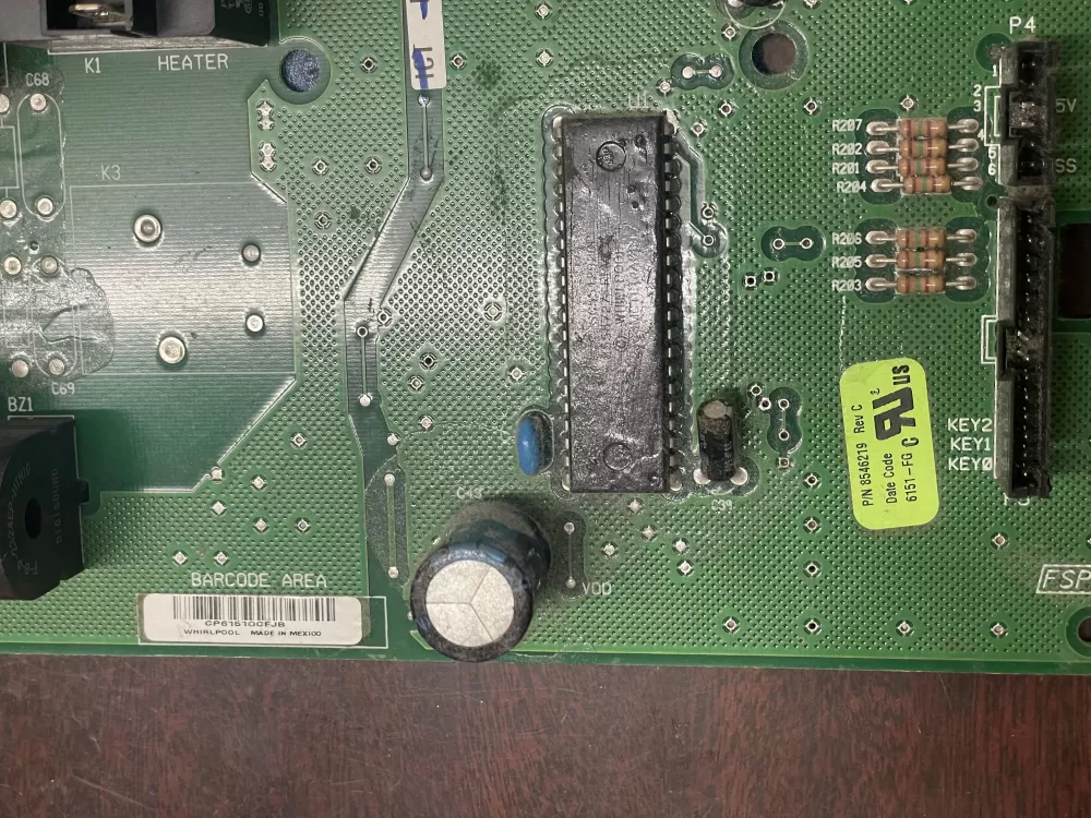 Whirlpool WP8546219 Dryer Control Board AZ29133 | KM283