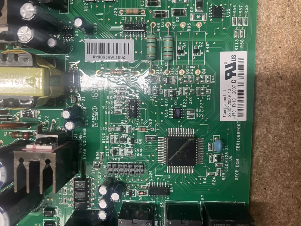 GE 225D4205G010 EBX1069P007 Refrigerator Control Board AZ11749 | KM1405