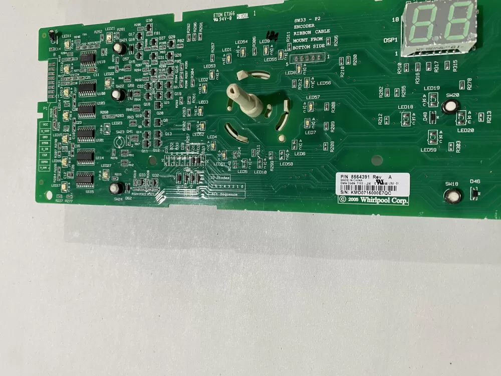 Kenmore WP8564391 Washer Control Board AZ170886 | BK679