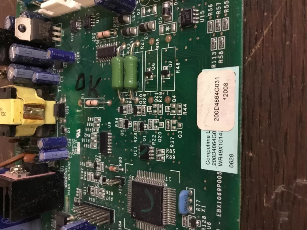 GE EBX1069P005 200D4864G031 Refrigerator Control Board AZ21250 | NR108