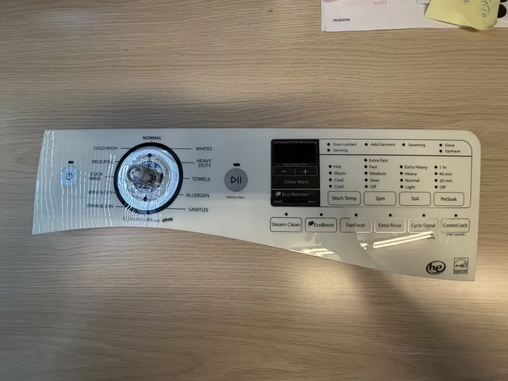 W10433090 Whirlpool Washer Control Panel