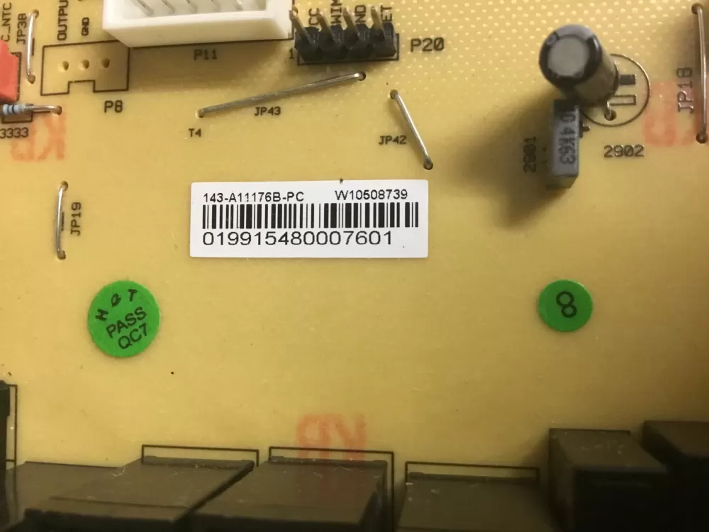 Whirlpool W10508739 Control Board AZ19122 | NR62