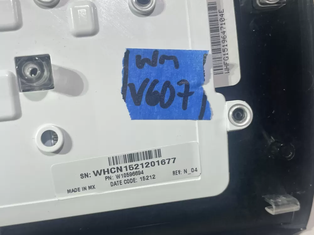 Whirlpool W10596694 W10870765 W11175821 Washer Control Panel AZ145585 | Wmv607