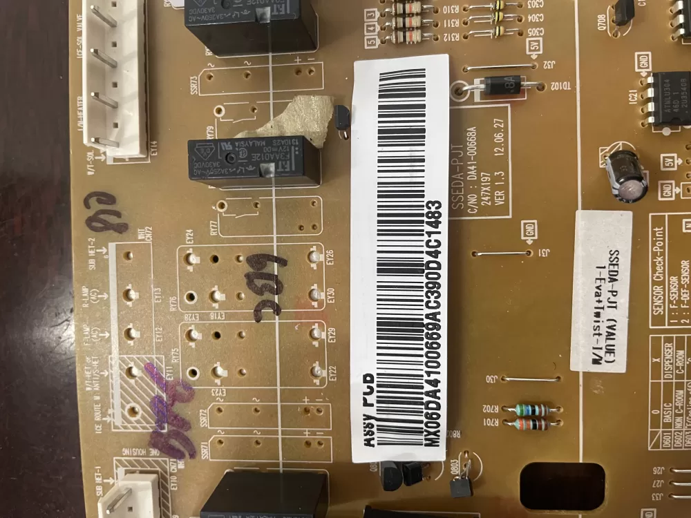 Samsung AP4909012 DA92-00055A Refrigerator Control Board AZ47770 | KMV365