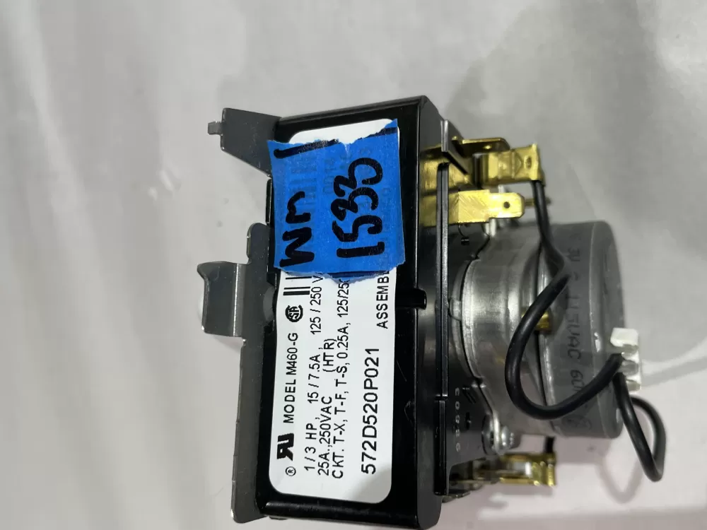 GE 572D520P021 WE4M271 Dryer Timer AZ190718 | Wm1533