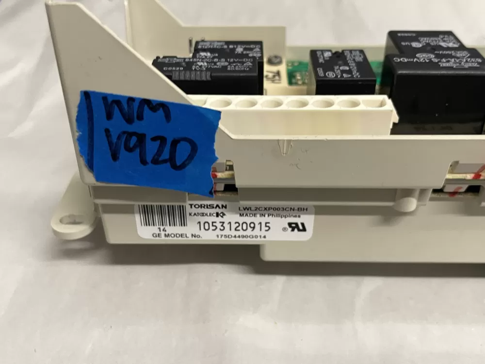 GE 175D4490G014 Washer Control Board Main AZ207819 | Wmv930