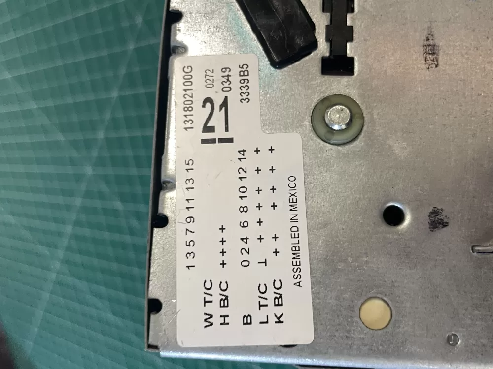 GE Frigidaire Kenmore Electrolux 131802100G Washer Timer AZ200783 | Wm2802