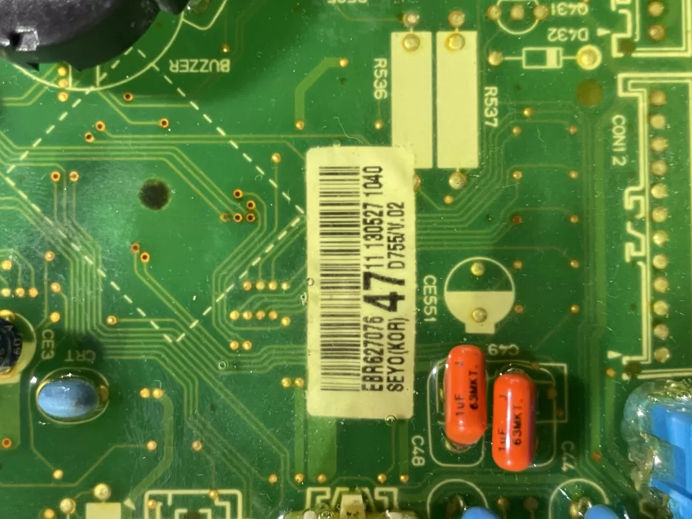 LG EBR62707647 Dryer Control Board AZ148064 | Wmv626
