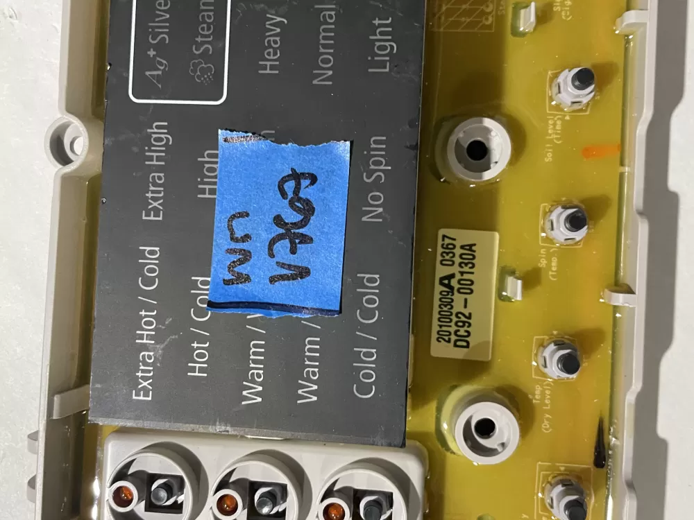 Samsung DC92-00130A DC92-00125A Washer UI Control Board AZ192528 | Wmv767