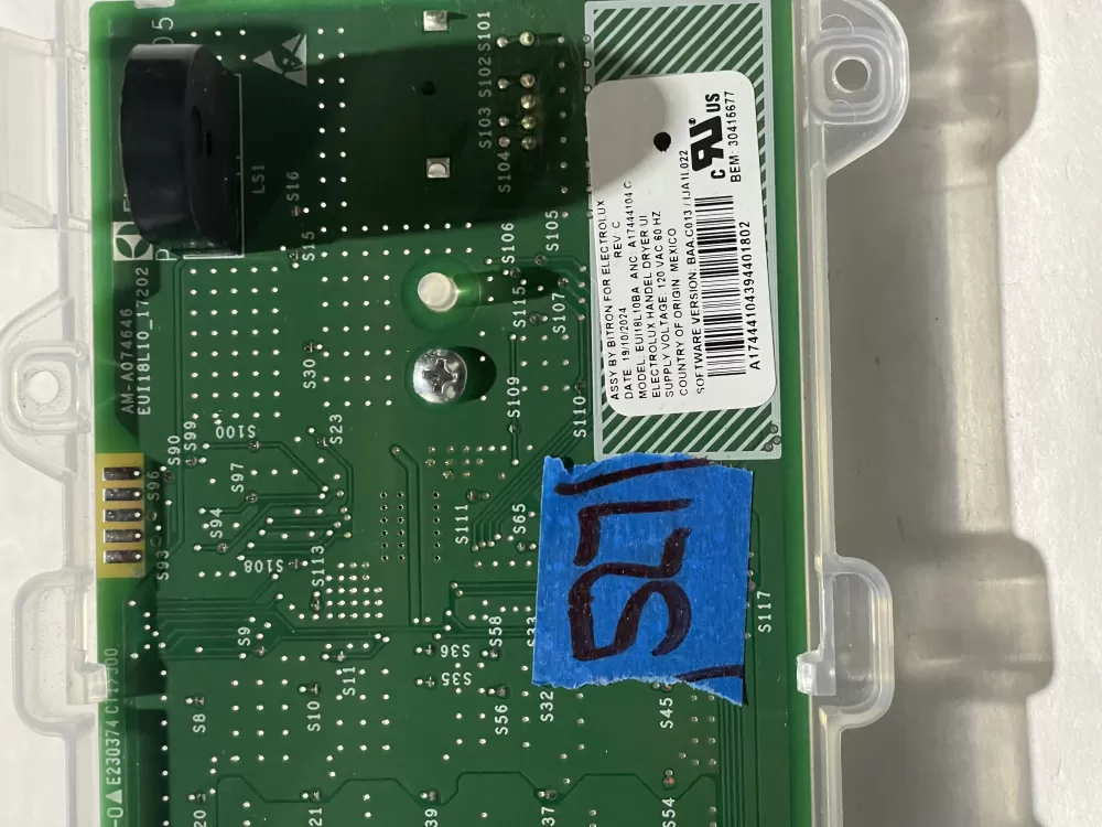 Electrolux A17444103C A17444104B Dryer Control Board Assembly AZ209415 | KM527