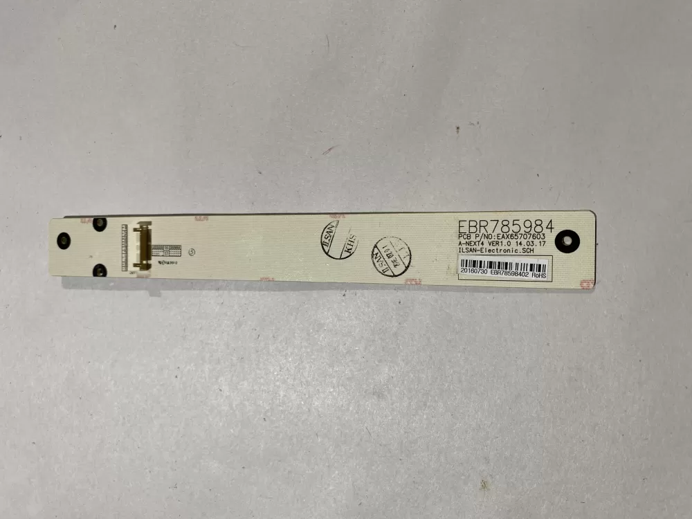 LG REFRIGERATOR CONTROL/DISPLAY BOARD PART # EBR78598402 AZ116329 | BK2152