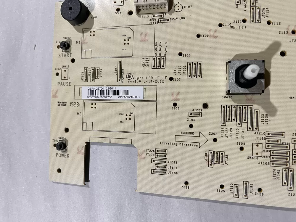 GE 237D1122G011 Washer Control Board AZ186232 | BK2743