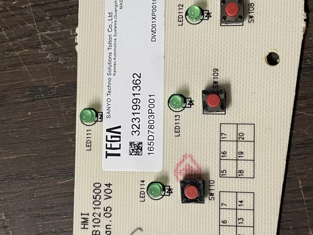 GE 165D7803P001 Dishwasher Control Board AZ45912 | Wm1771