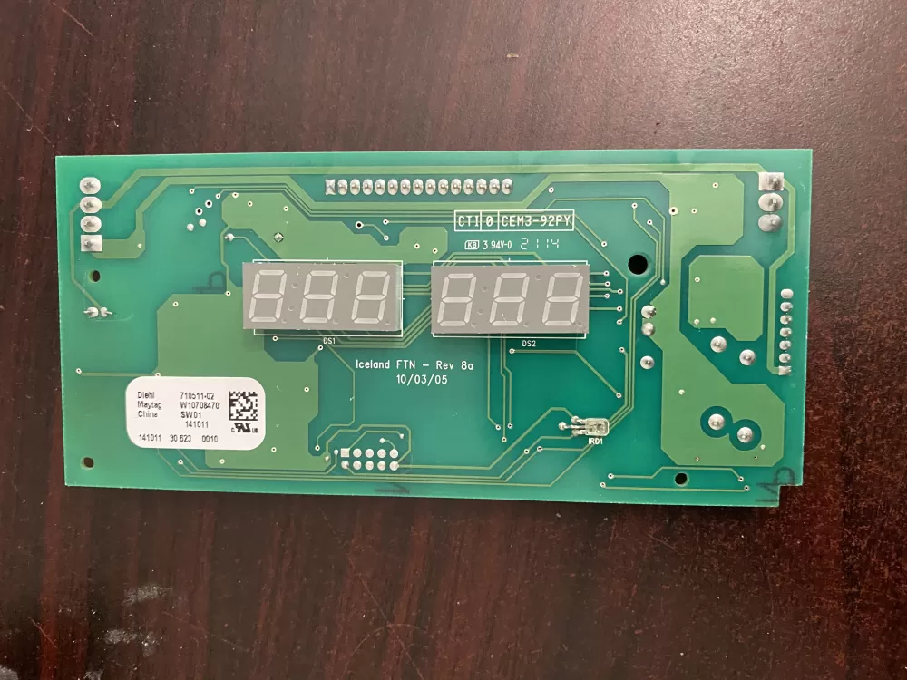 Whirlpool  Maytag W10708470 W10799818 PS11722906 Refrigerator Control Board Dispenser