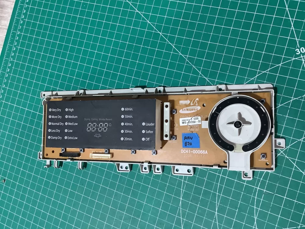 Samsung MFS-DV318A-S0 DC41-00066A Dryer UI Control Board AZ188941 | ARV870