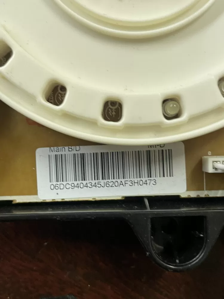 Samsung DC94-04345J Washer Control Board AZ40731 | Wmv399