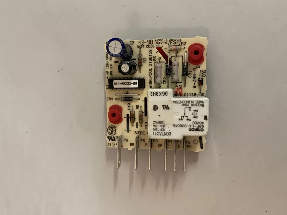 Whirlpool  Kenmore  Maytag  KitchenAid  Estate  Roper 100-01116-07  4388932  AP3109394  2154958  2154985  2169267  2169269  2188159  2303824  2303824A  4388932R  483187  844415  AH372261  EA372261  PS372261 Refrigerator Defrost Control Board