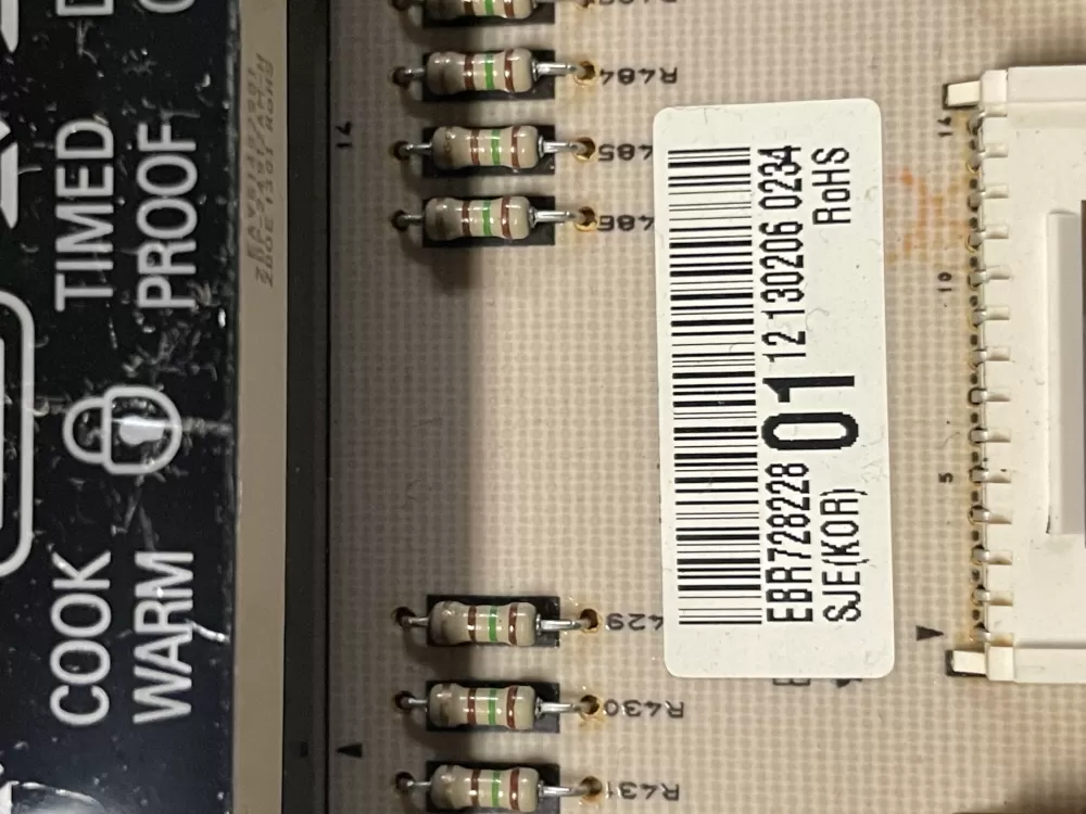 LG EBR72822801 Range Display Control Board AZ10347 | 1373