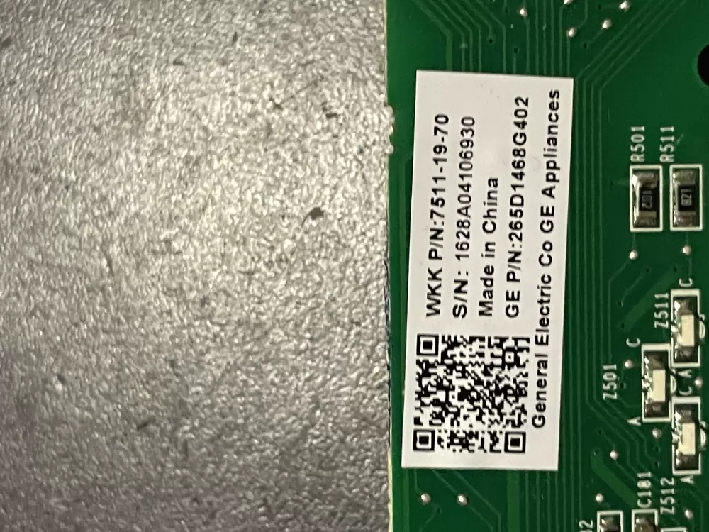 GE 265D1468G402 Dishwasher Control Board AZ30030 | WM946