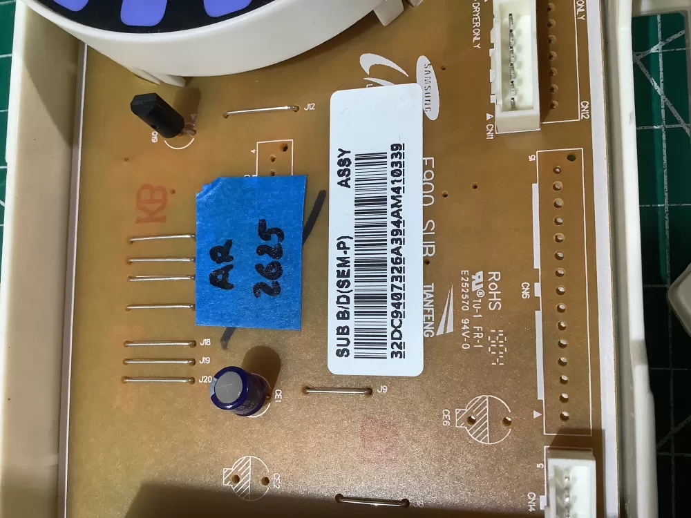 Samsung DC9407326A Dryer Control Board AZ193913 | AR2625