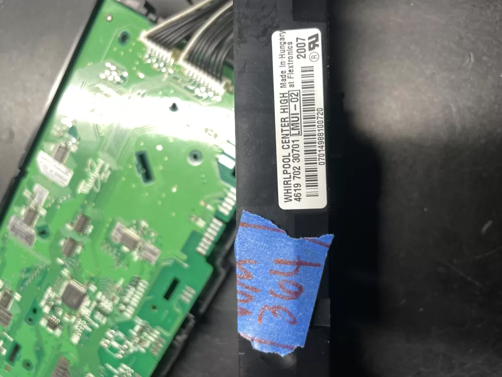 Whirlpool 4619 702 30691 4619 702 30701 Washer UI Control Board AZ37000 | Wm364
