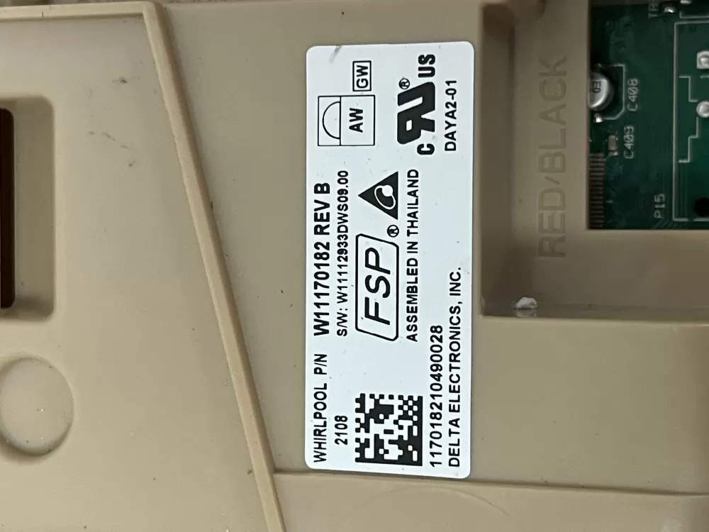 Kenmore Amana W11306302 PS12704698 Dishwasher Control Board AZ52840 | Wm1923
