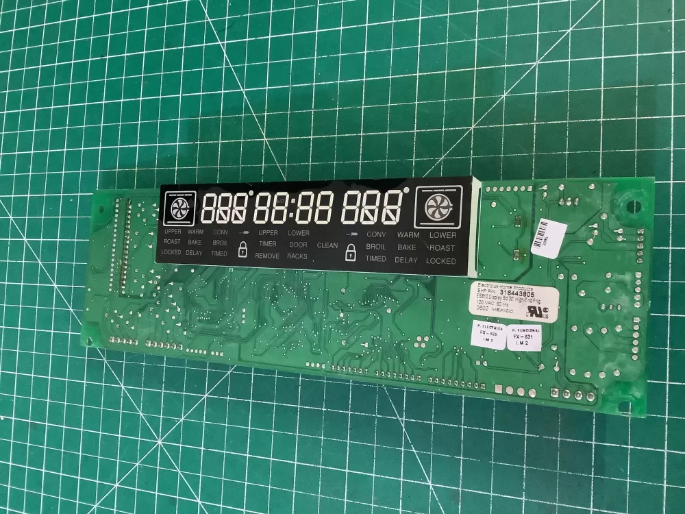 Frigidaire 316443805 Microwave Control Board Display