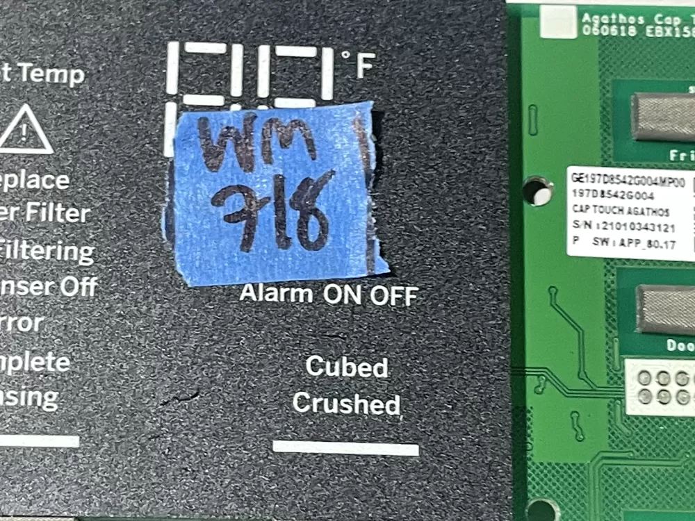 GE 197D8542G004 Refrigerator Control Board Dispenser AZ105791 | Wm718