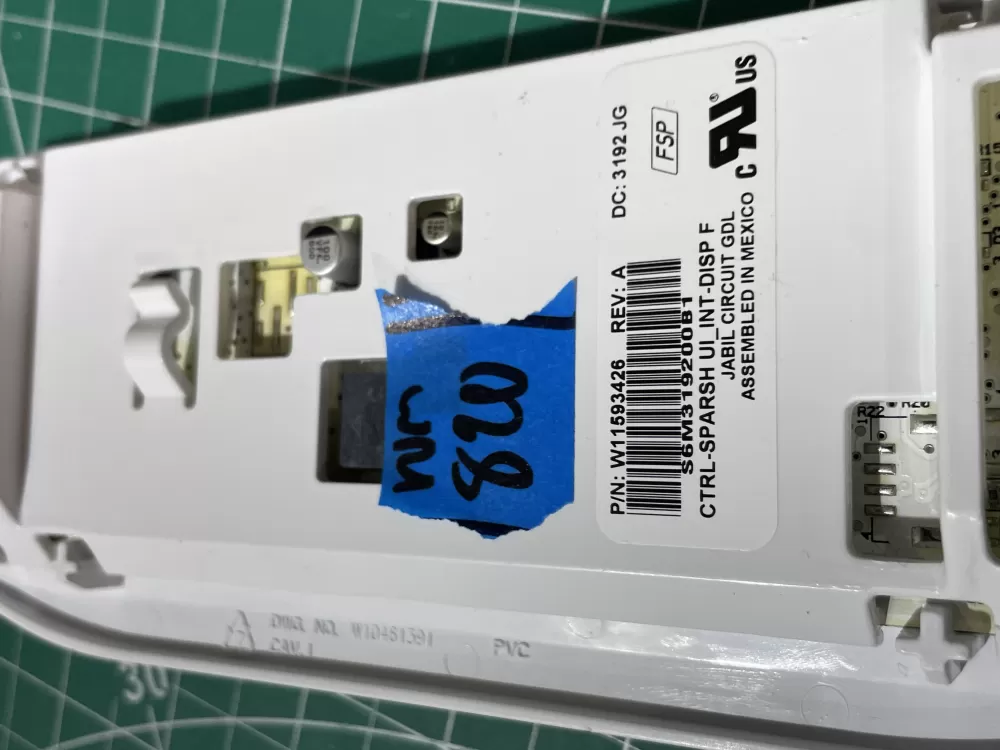 Whirlpool Refrigerator Control Board W11593426 AZ190135 | Wm820