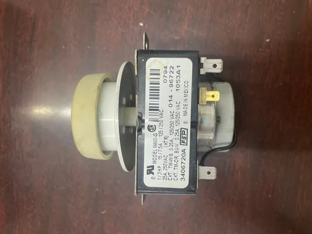 Whirlpool WP3406720  AP6008570  3406720  529119  PS11741710  PD00055932 Dryer Timer