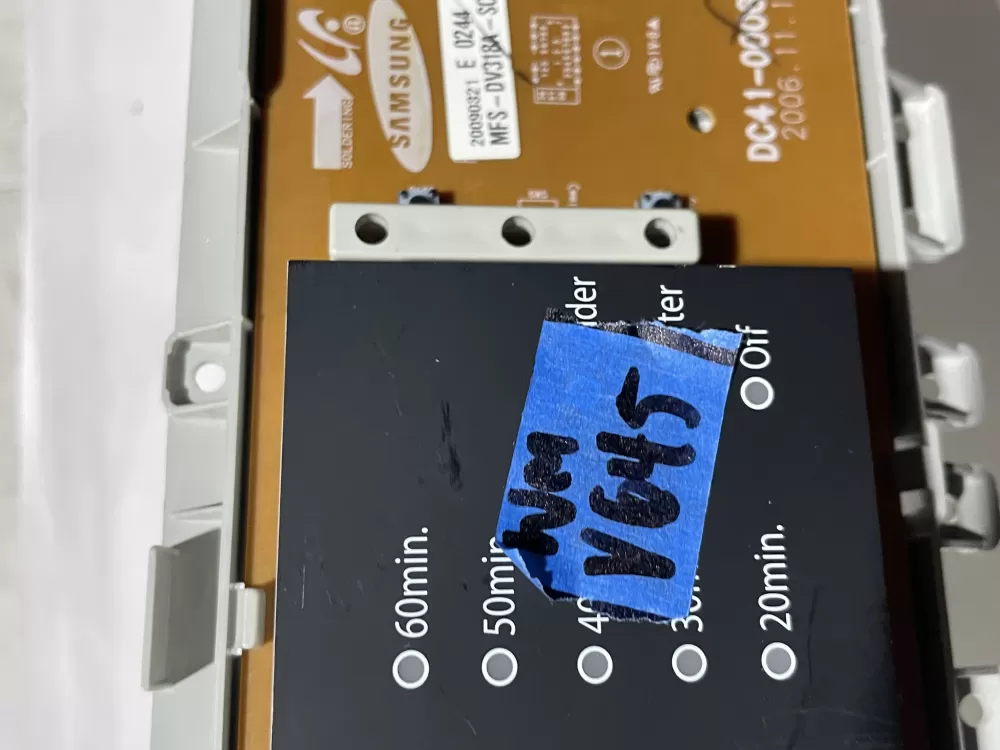Samsung Dryer MFS-DV318A-S0 Display Board AZ115132 | Wmv645