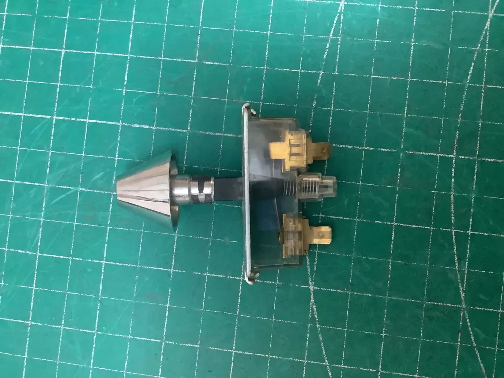 GE Hotpoint Washer Rotary Switch w/ Knob  Chrome  WH12X599 AZ224446 | SLA158