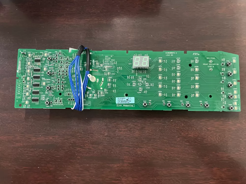 Whirlpool  Kenmore W10583043 WPW10578751 AP6023176  W10578751 PS11756517 Washer Control Board Interface