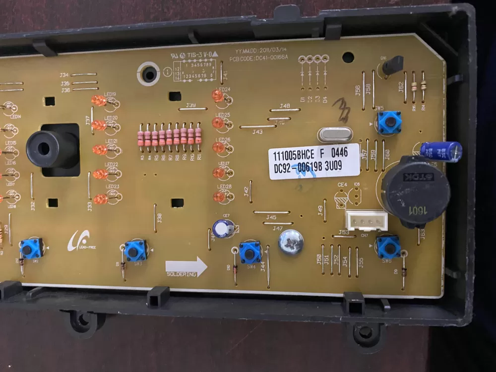 Samsung DC92 00619B DC41 00166A Dryer Control Board AZ32562 | BK1680