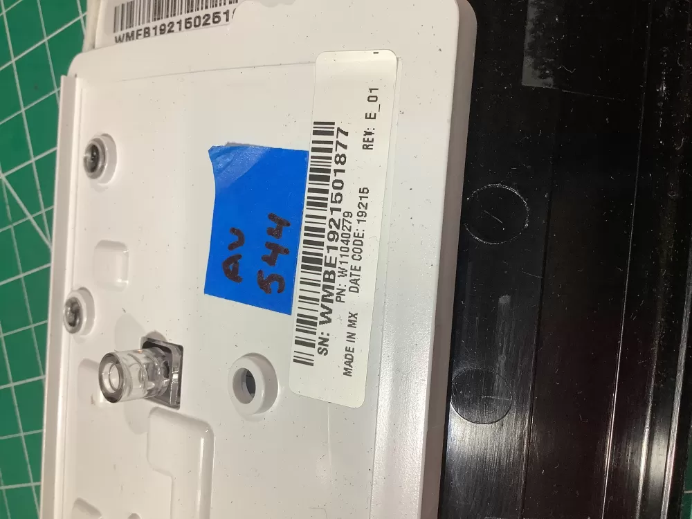 Whirlpool W11130343 PS12347541 Washer Control Board Fascia AZ185525 | AV544