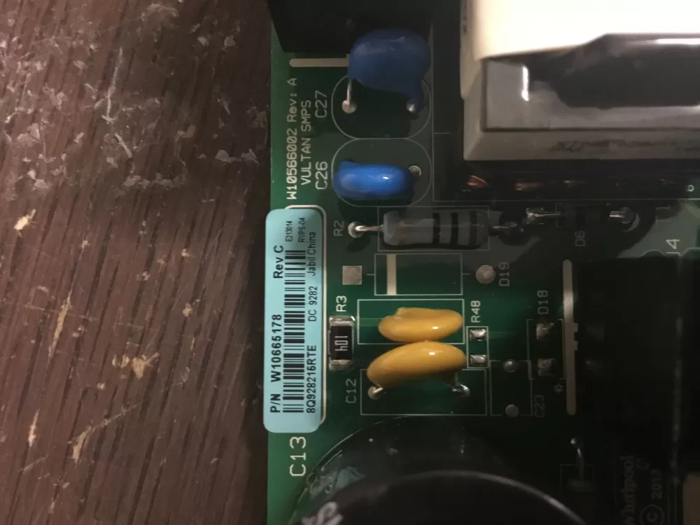 Whirlpool Maytag KitchenAid Refrigerator Control Board Power AZ18433 | NR64