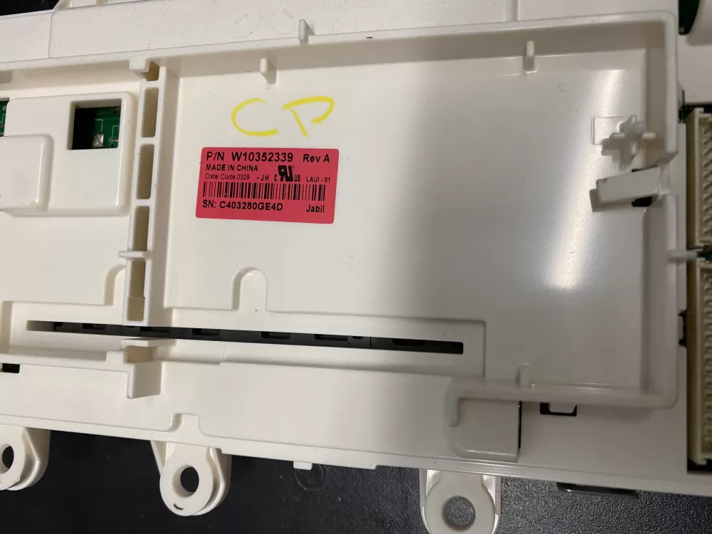Whirlpool W10352339 Washer Control AZ16084 | BK789