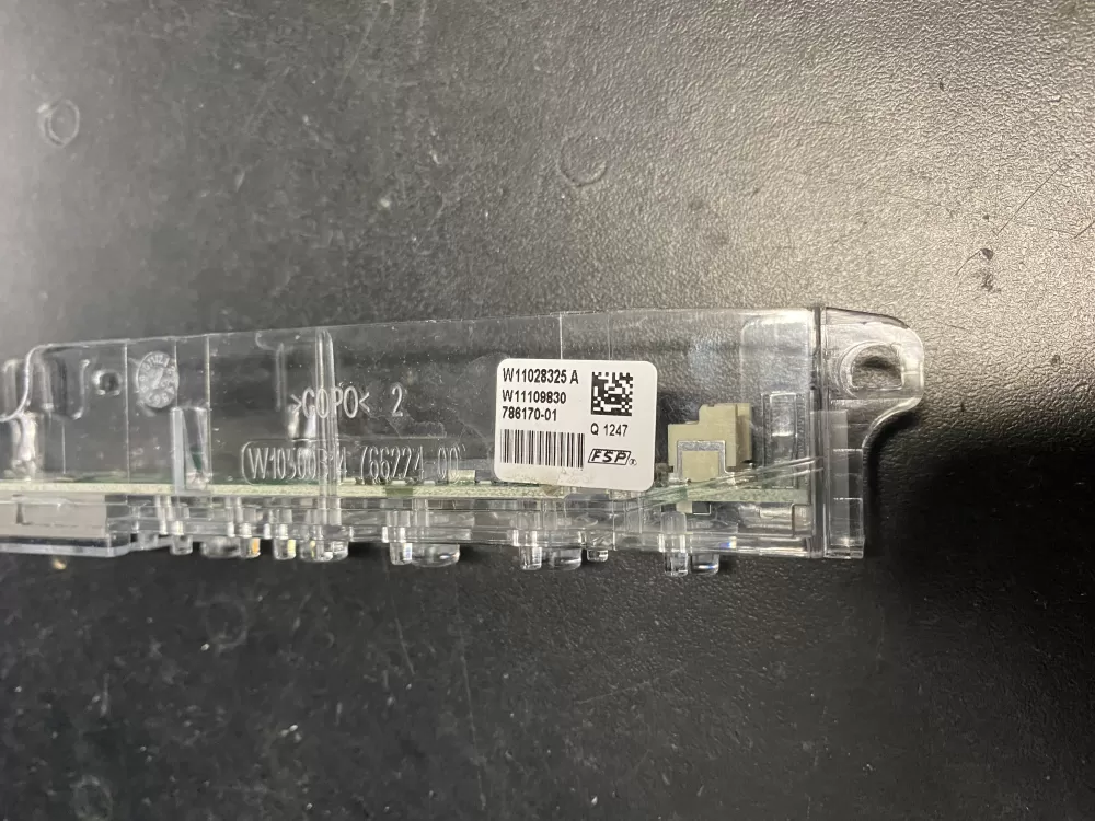Whirlpool W11109830 Dishwasher Control Board User Interface AZ22721 | BK929