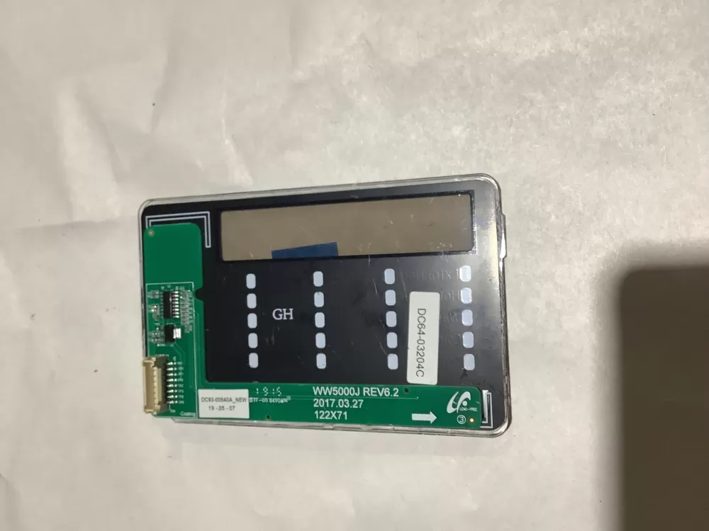 Samsung DC64-03204C Washer Control Board Panel