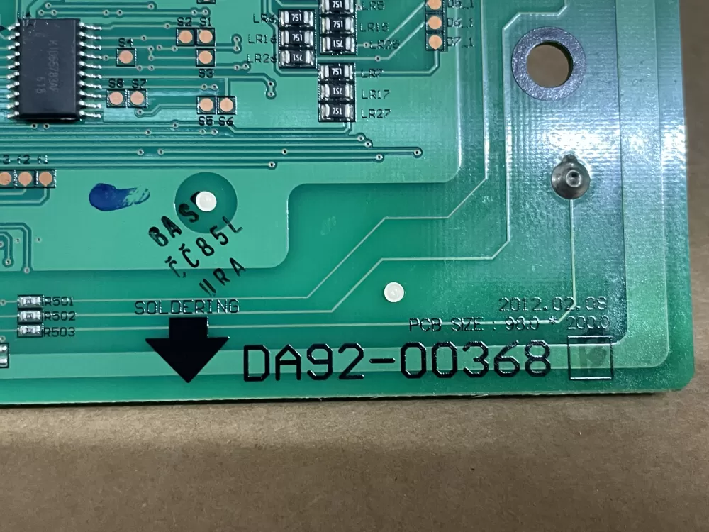 Samsung DA92-00368B Refrigerator Control Board Dispenser AZ102486 | Wm892