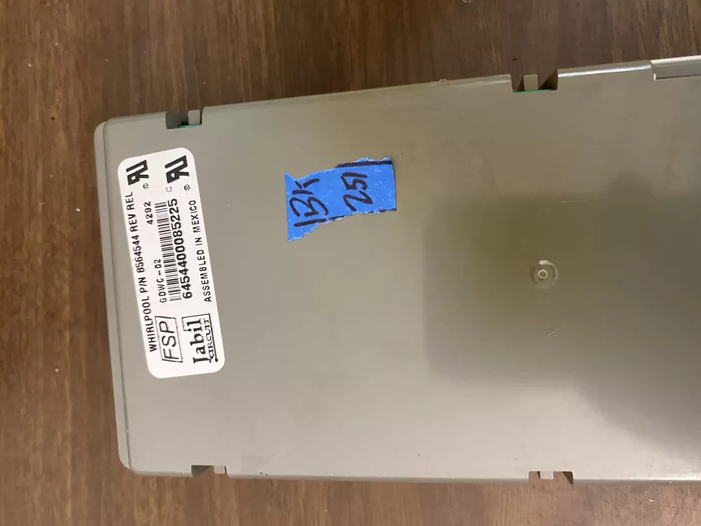 Whirlpool WP8564547 Dishwasher Control Board AZ30729 | BK251