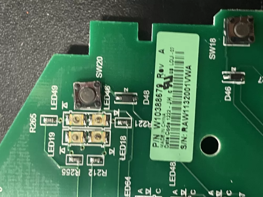 Whirlpool W10388679 W10388675 Dryer Control Board AZ20277 | WM1037
