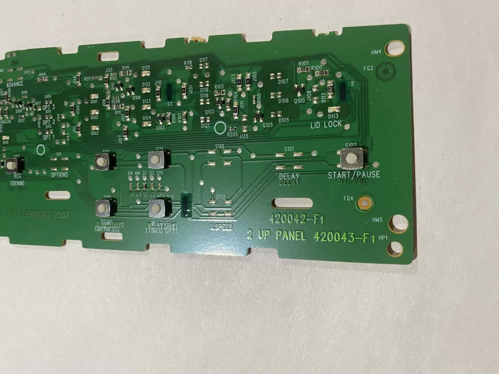 Fisher & Paykel 421098 Washer Keyboard Control Board AZ155550 | BK2538