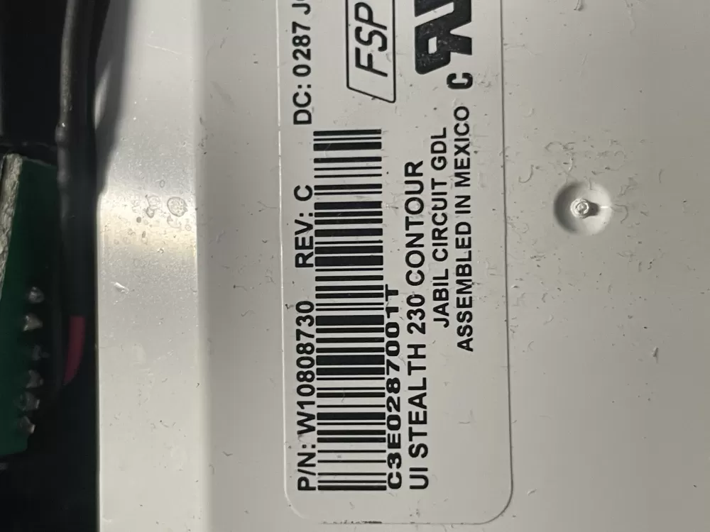 Whirlpool W10808730 Refrigerator Control Board Dispenser AZ8145 | WM1556