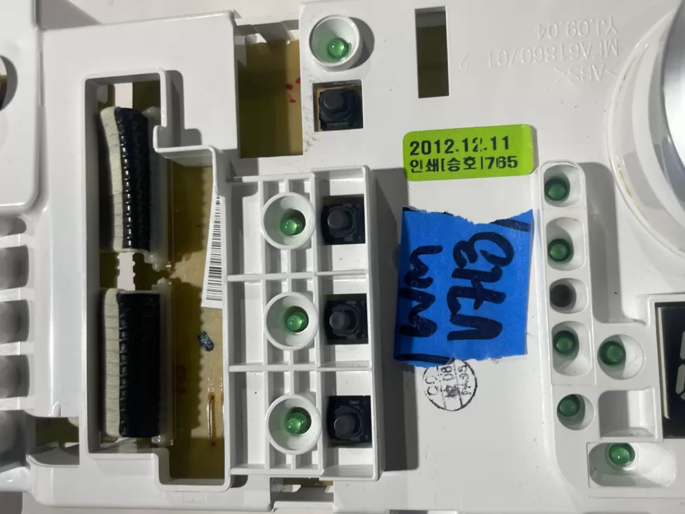 LG EBR62280714 Washer Control Board Interface AZ124065 | Wmv713