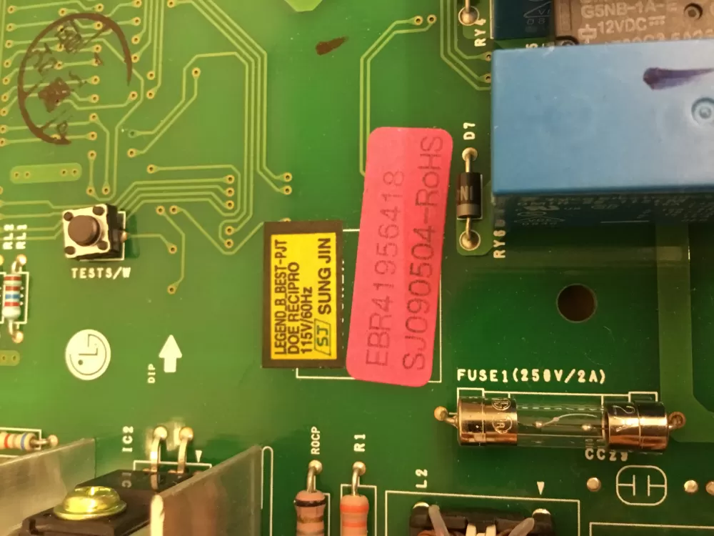 LG Kenmore AP4671992 EBR41956418 Refrigerator Control Board AZ30946 | NR1660