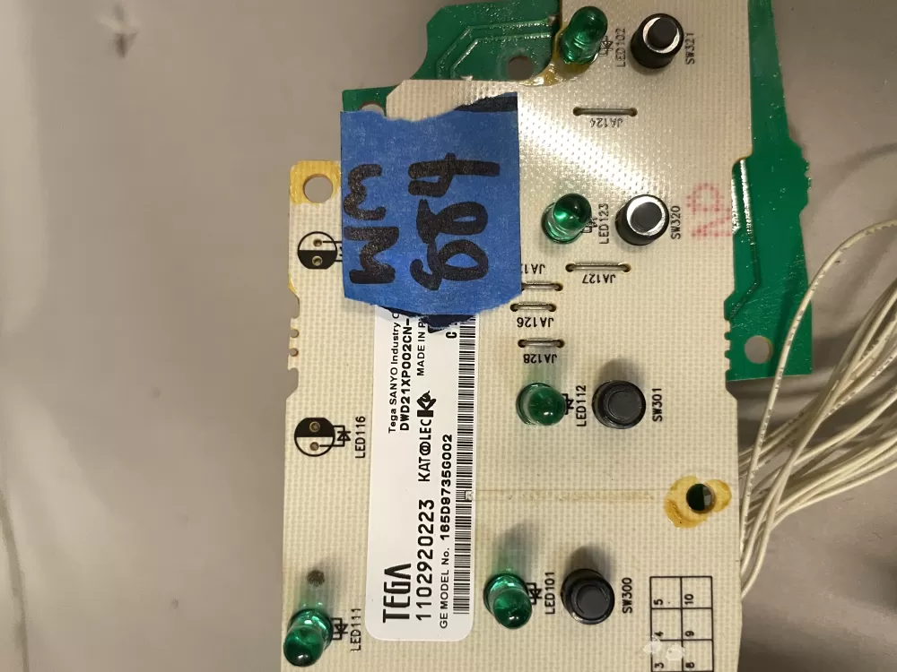 GE 165D9735G002 Dishwasher Control Board / AZ216509 | Wm884