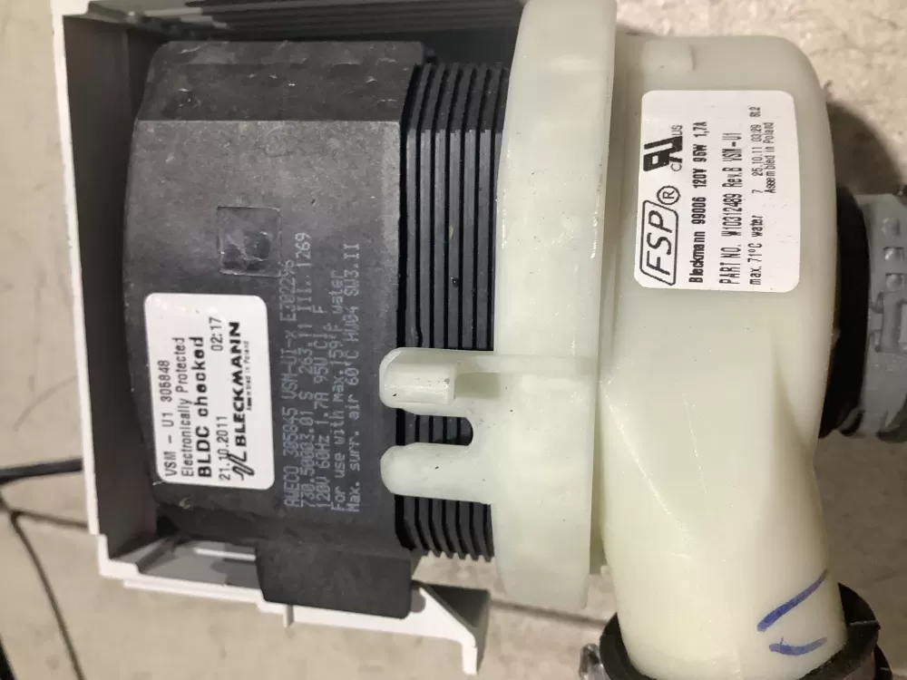 Whirlpool W10312489 Dishwasher Pump