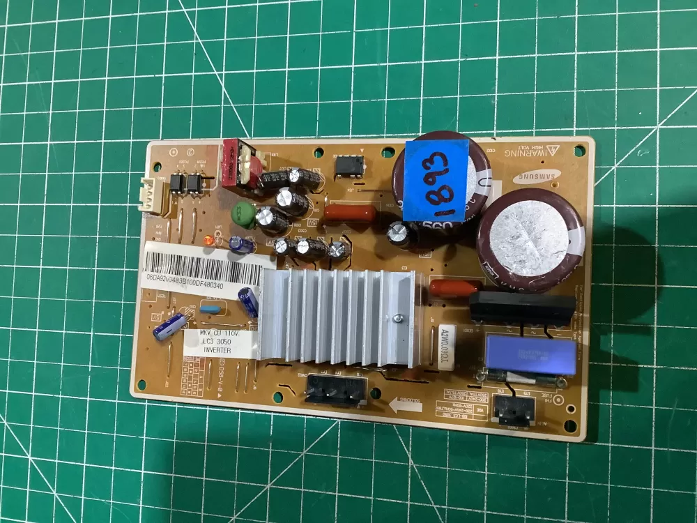 Samsung DA92-00483B Refrigerator Control Board Inverter AZ151181 | NR1893