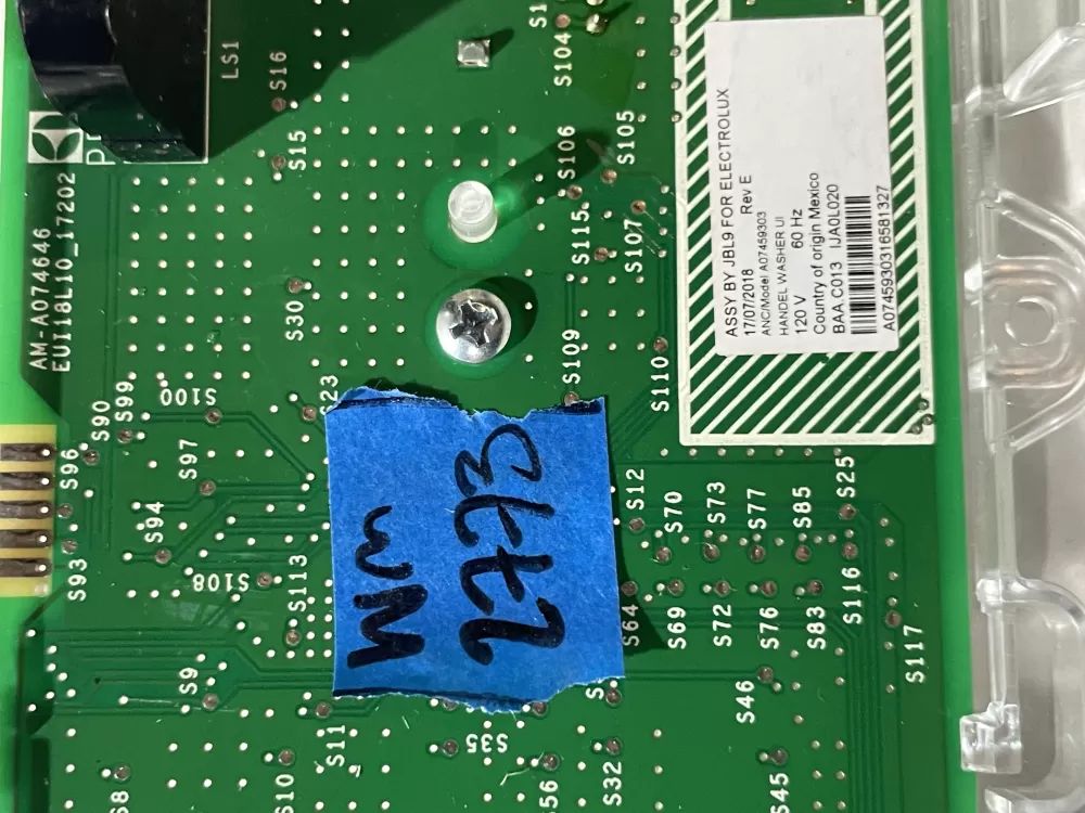 Frigidaire dryer control board A0745930316 AZ200314 | Wm2773